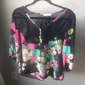 Beautiful Sheer floral blouse